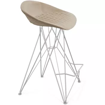 Стул полубарный ванильный крем/хром лак Sheffilton SHT-ST19-SF2/S66-1 5874510801