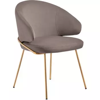 Стул-полукресло Bradex Home Emil латте с золотыми ножками (RF 0648)