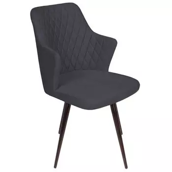 Стул поворотный на градусов ромб, бархат 03 / чёрный конус Top Concept Hunt 80993