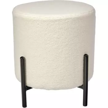 Стул-пуф Bradex Home Otis белый, искусственный мех (RF 0660)