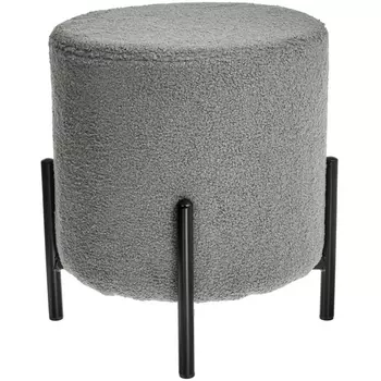 Стул-пуф Bradex Home Otis светло-серый, искусственный мех (RF 0661)