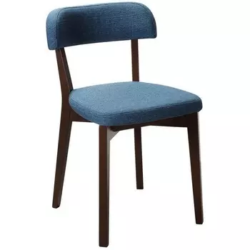 Стул R-Home Франк Сканди Блю/Орех