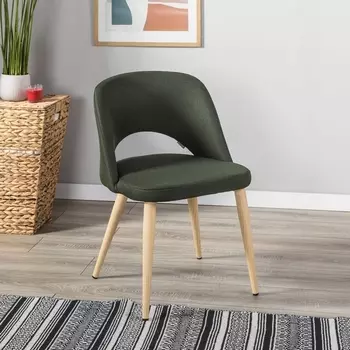 Стул R-Home Lars тёмно-зеленый/нат.дуб