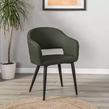 Стул R-Home Oscar тёмно-зеленый/черный