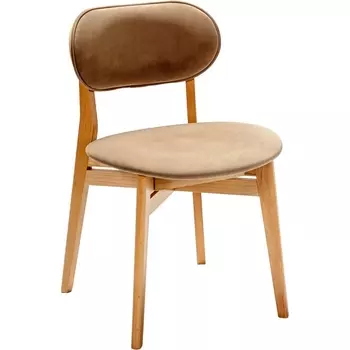 Стул Rasmus Diag beige/нат.бук R-Home арт.400017100h