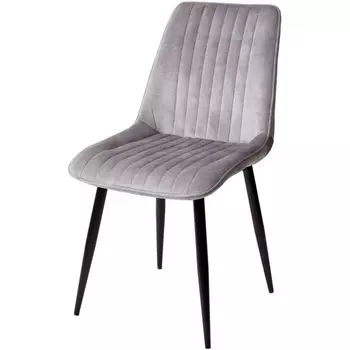 Стул PK6015-03(VBP203) античный серебристо-серый, велюр M-City Remi 628M03642