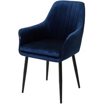 Стул Синий, велюр/ черный каркас M-City Роден 480M04380