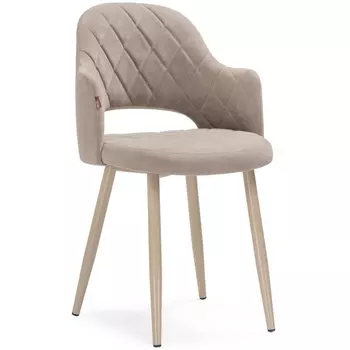 Стул ромбы спереди капучино Woodville Гутрид 504184