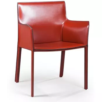 Стул с подлокотниками Barrie, кожа ретро-красный Top Concept Barrie 2000000000000