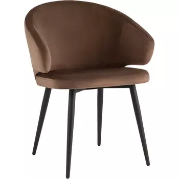 Стул с подлокотниками Codo велюр коричневый Stool Group (арт.УТ000039138)