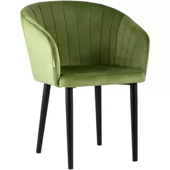 Стул с подлокотниками Нейтон велюр травяной (Stool Group)