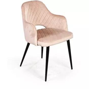 Стул с подлокотниками ромб, бархат 5/ черный конус Top Concept WILLIAM custom 74731