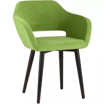Стул с подлокотниками Саймон велюр травяной (Stool Group)