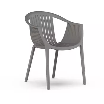 Стул с подлокотниками Top Concept EPOS, пластик серый