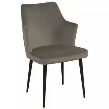 Стул с подлокотниками Top Concept Hunt, бархат 03 / черный конус