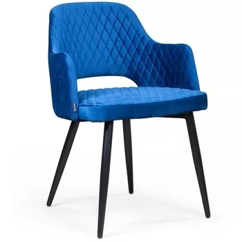Стул с подлокотниками William, бархат кобальтовый Top Concept William 2000000000664K