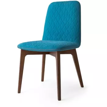 Стул SAMI CB/1472, BCH P94 MATT OPTIC WHITE/ OSLO S03 AQUAMARINE (M-City)