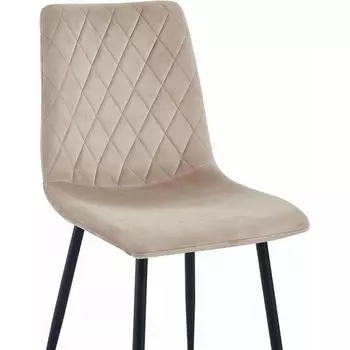 Стул Serenity Whirl Hesby (Металл/Велюр, Бежевый) арт.HSBI_DC102_beige