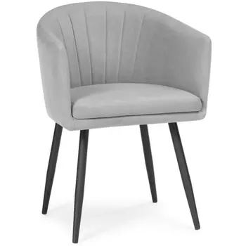 Стул серый / черный Woodville Валета 464898