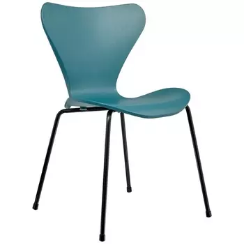 Стул голубой с чёрными ножками Bradex Home Seven FR 0421