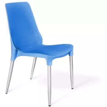 Стул Sheffilton SHT-S75-1 небесно-синий/хром лак