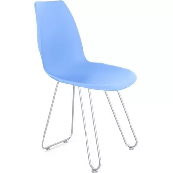 Стул Sheffilton SHT-ST29/S106 голубой pan278/хром лак