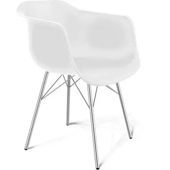 Стул Sheffilton SHT-ST31/S64 белый / хром лак