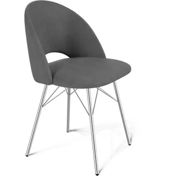 Стул Sheffilton SHT-ST34/S64 платиново-серый/хром лак