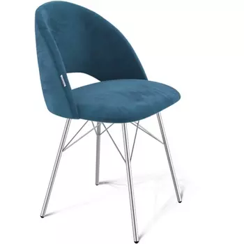 Стул Sheffilton SHT-ST34/S64 тихий океан/хром лак