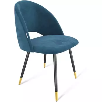 Стул Sheffilton SHT-ST34/S95-1 тихий океан/черный муар/золото