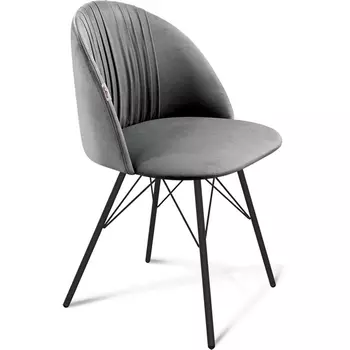 Стул Sheffilton SHT-ST35-1/S37 угольно-серый/черный муар