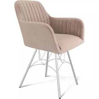 Стул Sheffilton SHT-ST38-1/S100 латте/хром лак