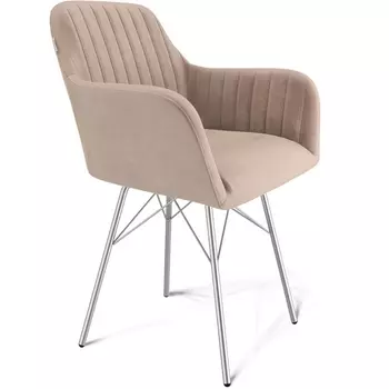 Стул Sheffilton SHT-ST38-1/S64 латте/хром лак