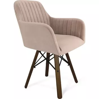 Стул Sheffilton SHT-ST38-1/S70 латте/темный орех/черный