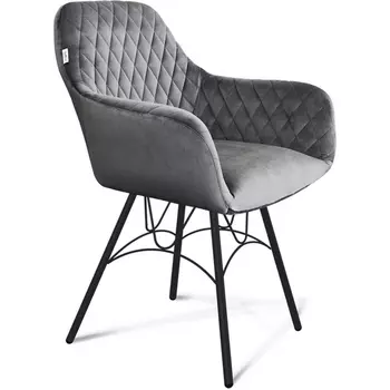 Стул Sheffilton SHT-ST38/S100 угольно-серый/чёрный муар