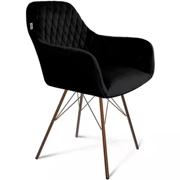 Стул Sheffilton SHT-ST38/S37 ночное затмение/медный металлик