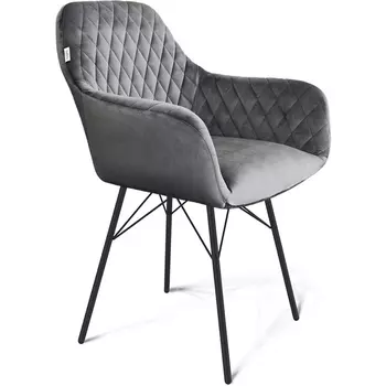 Стул Sheffilton SHT-ST38/S64 угольно-серый/чёрный муар