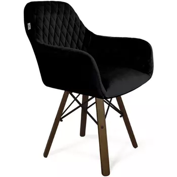 Стул Sheffilton SHT-ST38/S70 ночное затмение/темный орех/черный