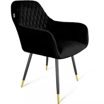 Стул Sheffilton SHT-ST38/S95-1 ночное затмение/черный муар/золото