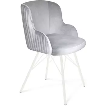 Стул Sheffilton SHT-ST39-1/S37 серое облако/белый муар от фабрики Sheffilton