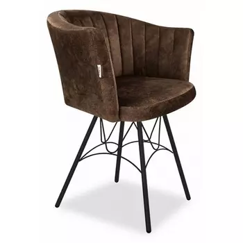 Стул Sheffilton SHT-ST42-1/S100 кофейный трюфель/черный муар от фабрики Sheffilton