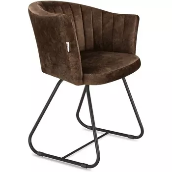 Стул Sheffilton SHT-ST42-1/S38 кофейный трюфель/черный муар от фабрики Sheffilton