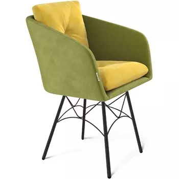 Стул Sheffilton SHT-ST43-2/S107 фисташковый десерт/черный муар