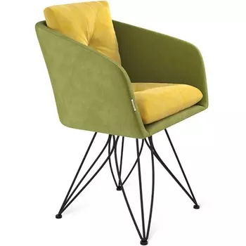 Стул Sheffilton SHT-ST43-2/S113 фисташковый десерт/черный муар