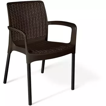 Стул SHT-S68 черно-коричневый/черный муар от фабрики Sheffilton