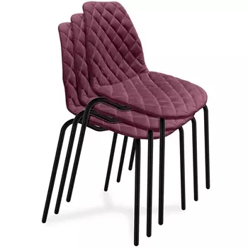 Стул SHT-ST29-C12/S130 ежевичное вино/черный муар от фабрики Sheffilton