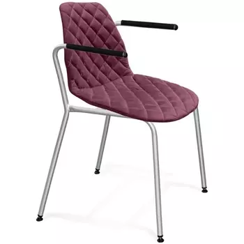 Стул SHT-ST29-C12/S98 ежевичное вино ежевичное вино/хром лак от фабрики Sheffilton