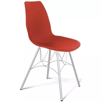 Стул SHT-ST29/S100 красный ral3020/хром лак от фабрики Sheffilton