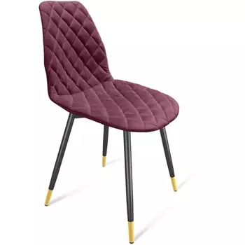Стул SHT-ST29-С12/S95-1 ежевичное вино/черный муар/золото от фабрики Sheffilton
