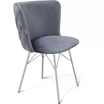 Стул SHT-ST36-3/S64 нейтральный серый/хром лак от фабрики Sheffilton